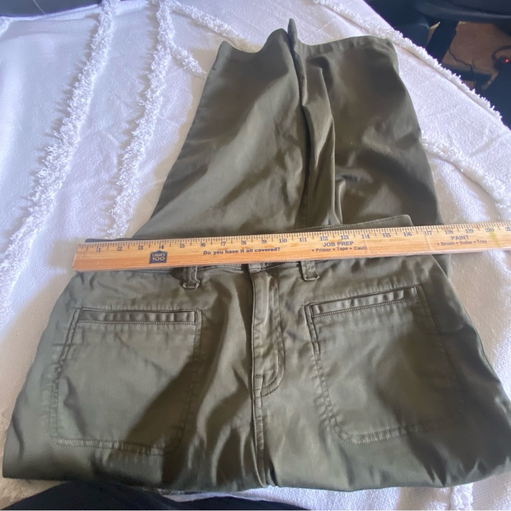 Madewell Mid-Rise Kick Out Jeans Olive Green Size 31 - Picture 6 of 17